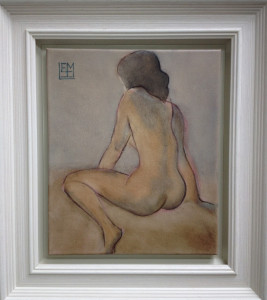 Little Brown Nude with frame