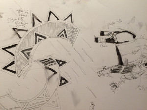 Sketches for a new series of paintings